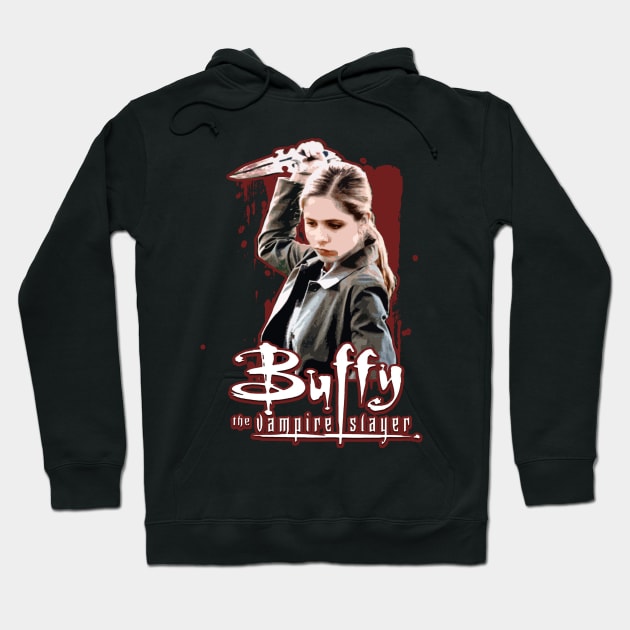 buffy the vampire slayer - bravery Hoodie by Ville Otila Abstract